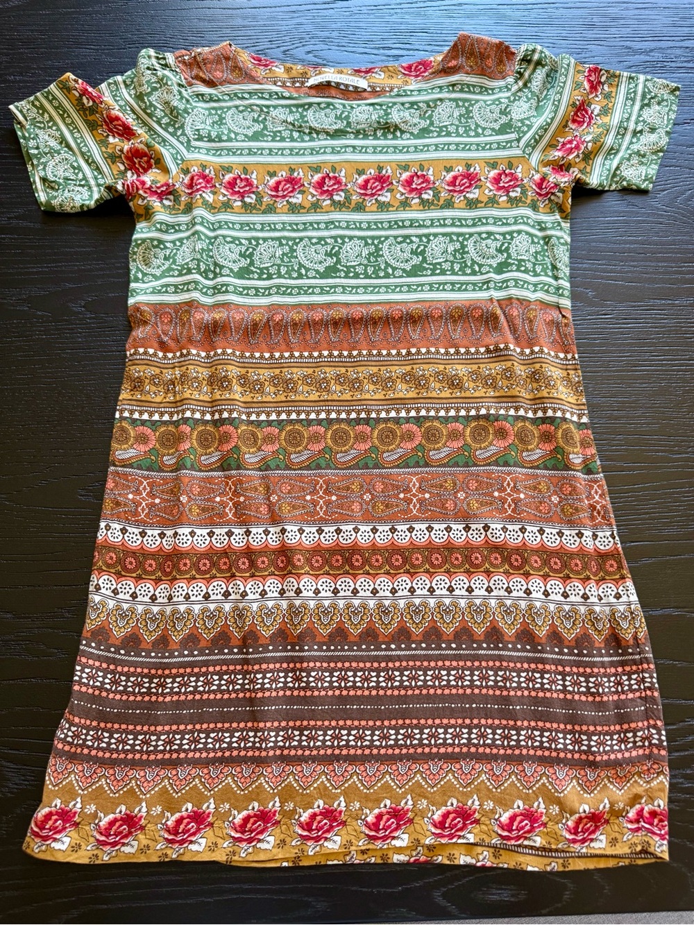Novella Royale Mini Dress, Red Floral Print Color Size XS LIKE NEW